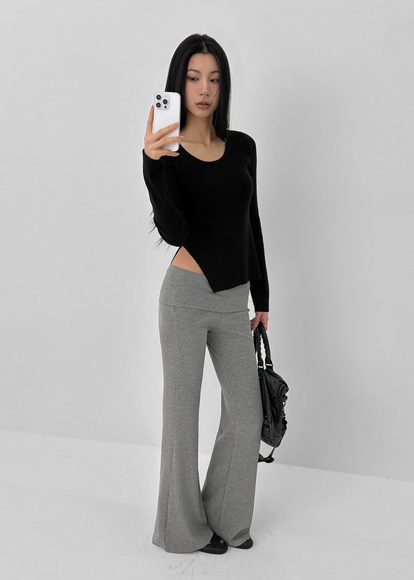 Noang Folding Bootcut Banding Pants