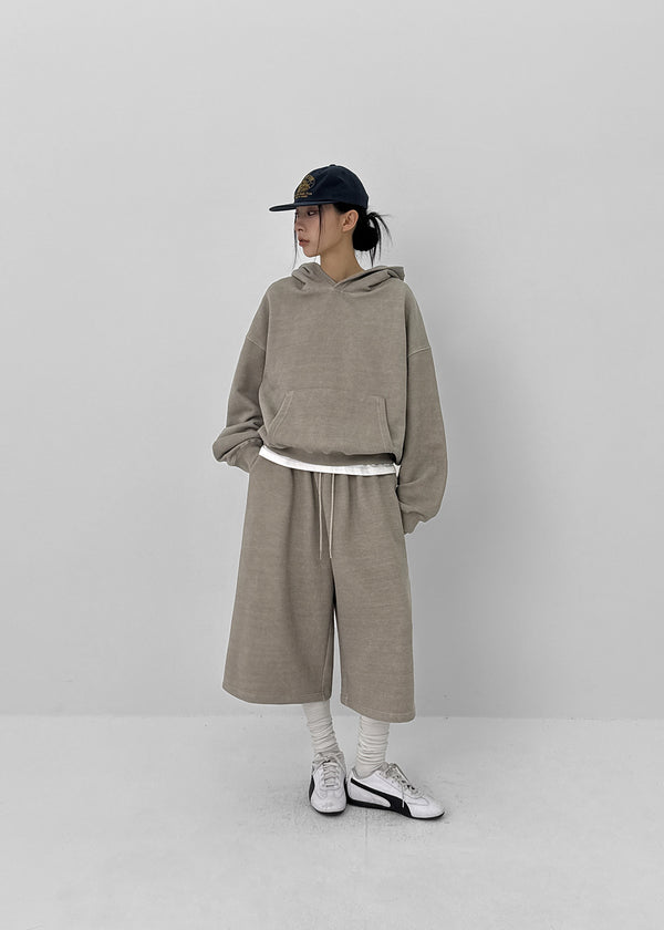 [MADE] Riso Pigment-Dyed Bermuda Banded Pants