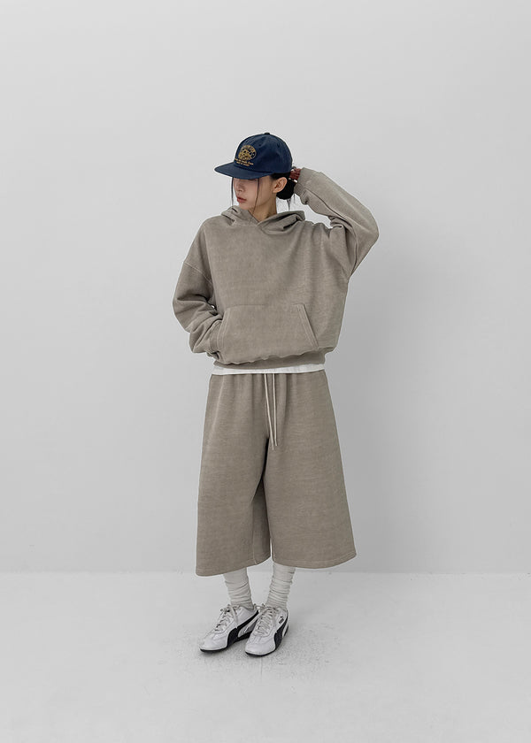 [MADE] Riso Pigment-Dyed Bermuda Banded Pants