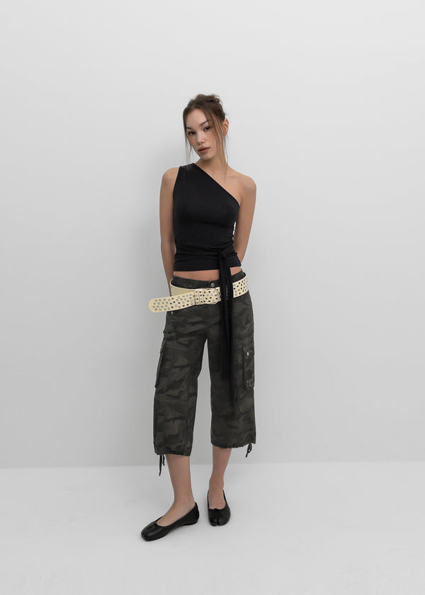 [MADE] PCE Strap One-shoulder Sleeveless