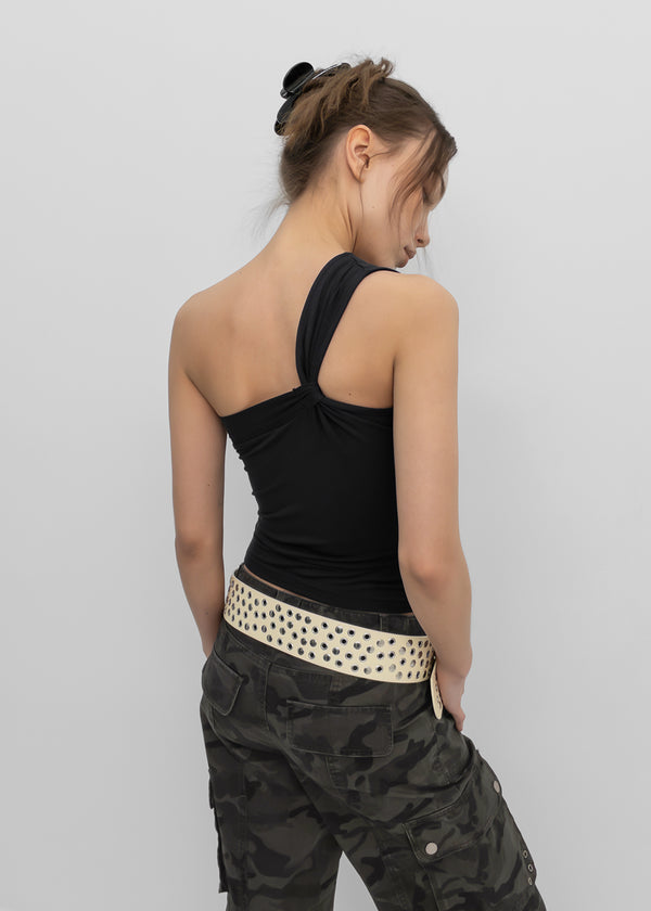 [MADE] PCE Strap One-shoulder Sleeveless