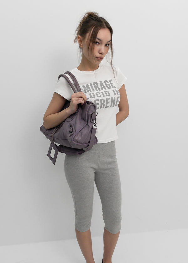 [MADE] Elsie Lettering Round-Neck Short-Sleeve T-Shirt