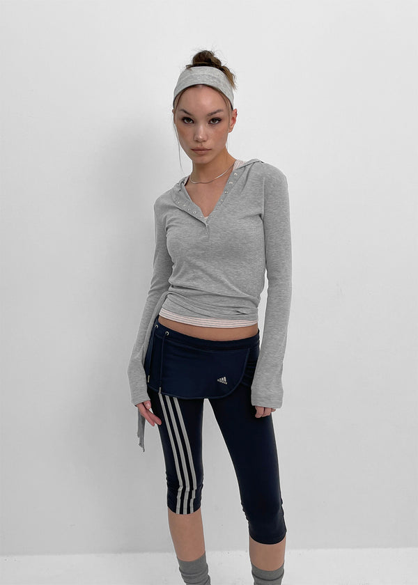 [MADE] Puria Strap Hooded Long-Sleeve T-Shirt