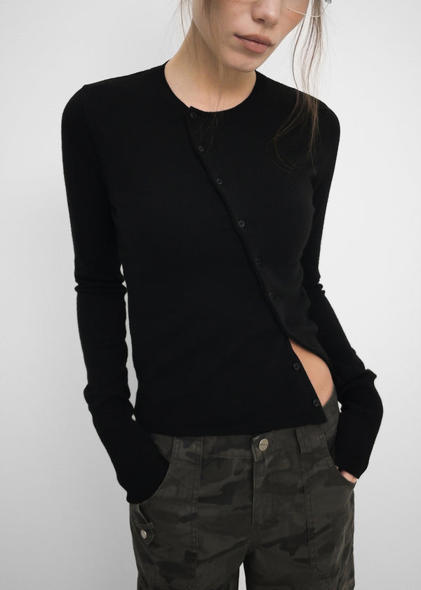 [MADE] Pochiming Diagonal Knit Cardigan