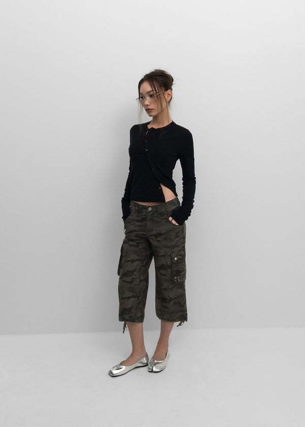 [MADE] Pochiming Diagonal Knit Cardigan