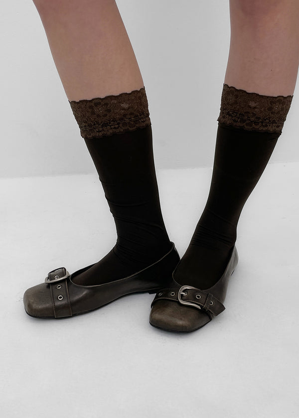 [MADE] Mogeller Washed Leather Flat Shoes