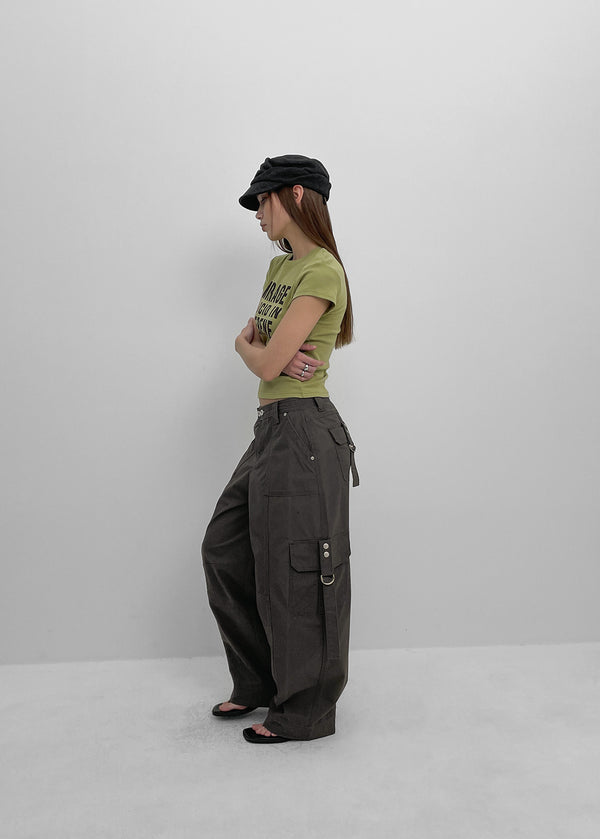 [MADE] Elsie Lettering Round-Neck Short-Sleeve T-Shirt