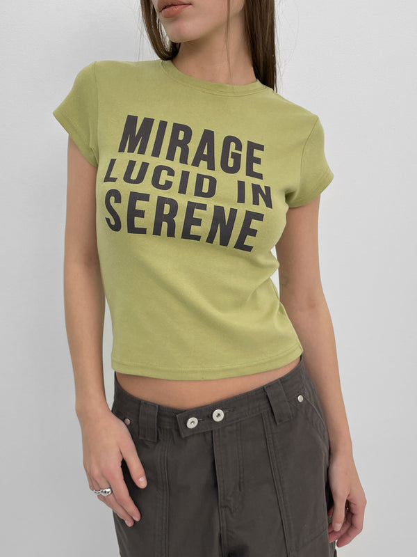 [MADE] Elsie Lettering Round-Neck Short-Sleeve T-Shirt