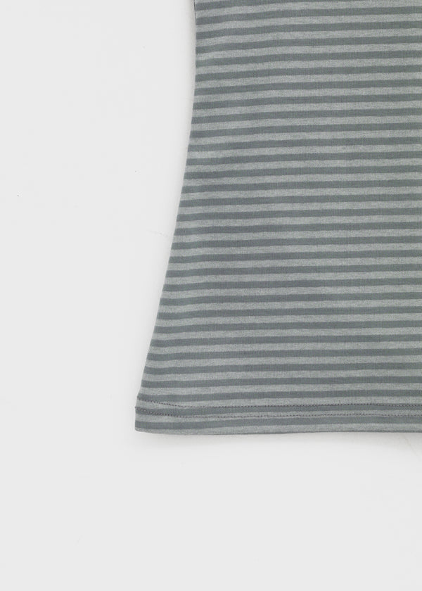 Tuan Stripe Long Halter Neck Sleeveless