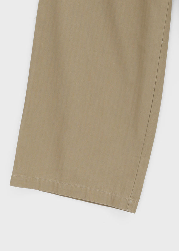 [MADE] Girliven Herringbone Single-Tuck Wide Pants