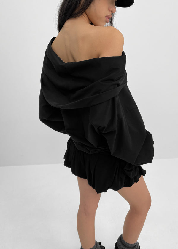 [MADE] Rookie D Off-shoulder Printed Long Sleeve T-shirt