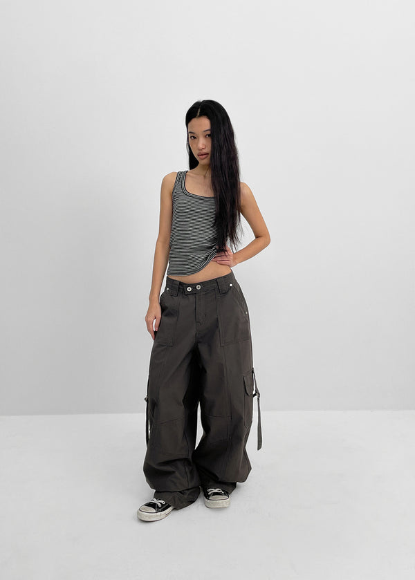 [MADE] Denku Cargo Wide Cotton Pants