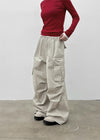 Pigley Wide Cotton Cargo Pants