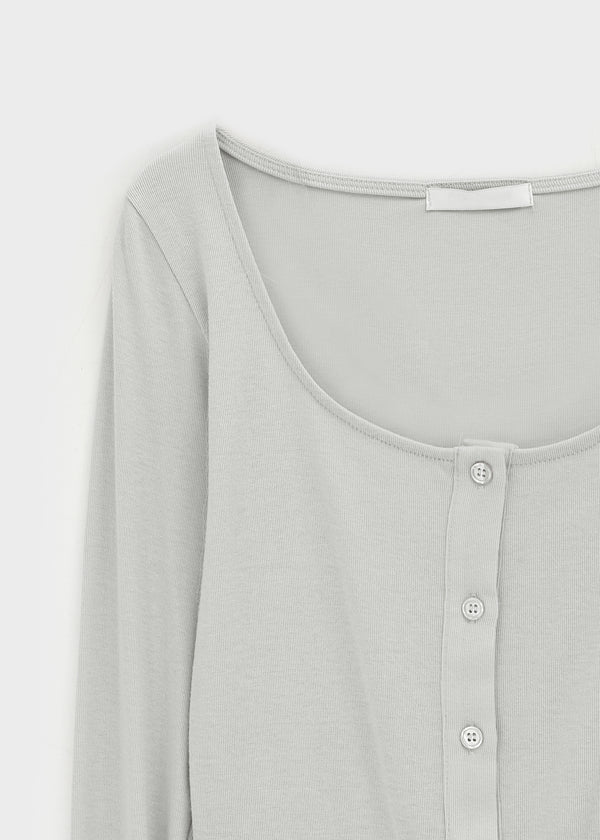 Le Mans Set - Wide U-neck Cardigan, Sleeveless