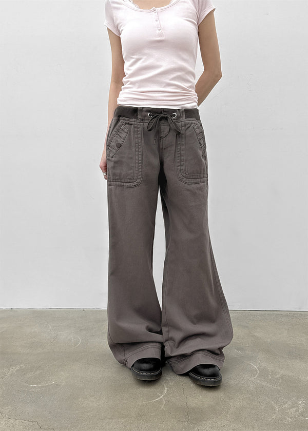 Peju Wide Bootcut Banding Pants