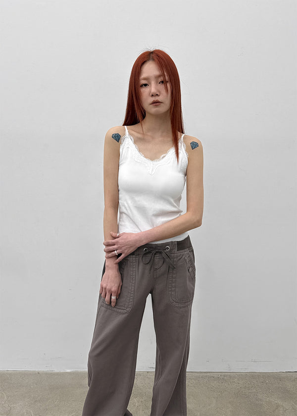 Lopopo Race Ribbed Sleeveless (Built-in Cap)