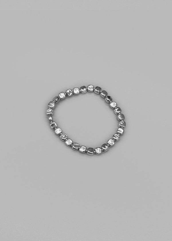 Chexon Silver Square Banding Bracelet