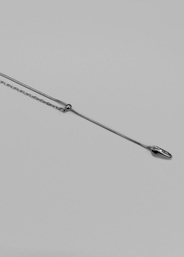 Lidaya Silver Drop Necklace