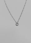Fromal Silver Pendant Necklace