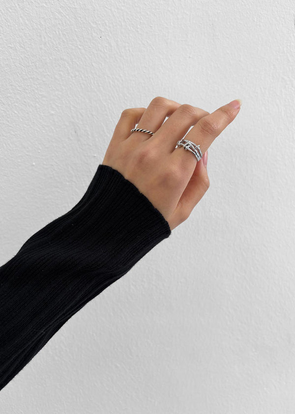 (SILVER 925) Dyaki Twist Silver Ring