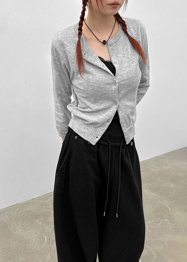 [MADE] Budri Round 3/4 Sleeve Knit Cardigan