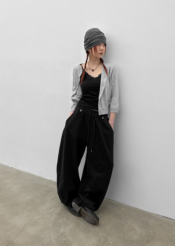 [MADE] Budri Round 3/4 Sleeve Knit Cardigan