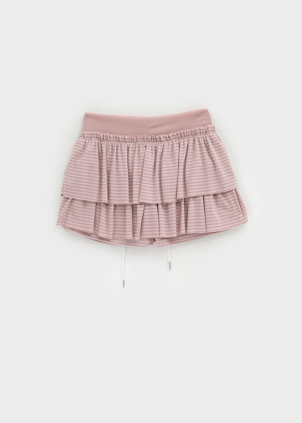 Commi Stripe Cancan Mini Skirt Pants