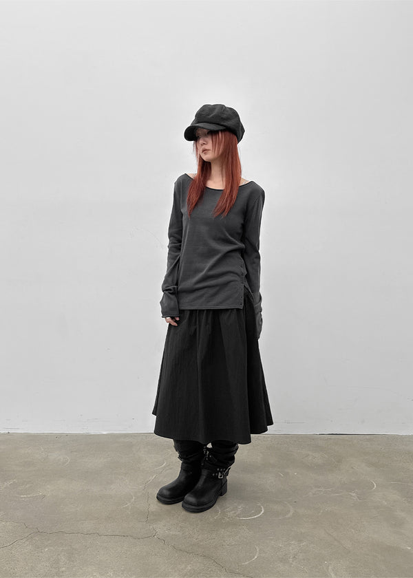 [MADE] Monier Cotton Flare Midi Skirt