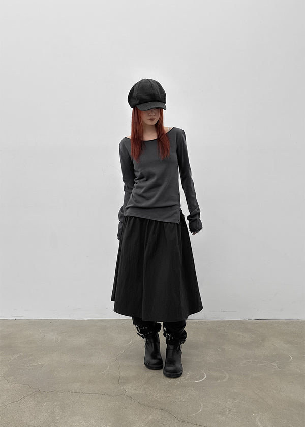 [MADE] Monier Cotton Flare Midi Skirt