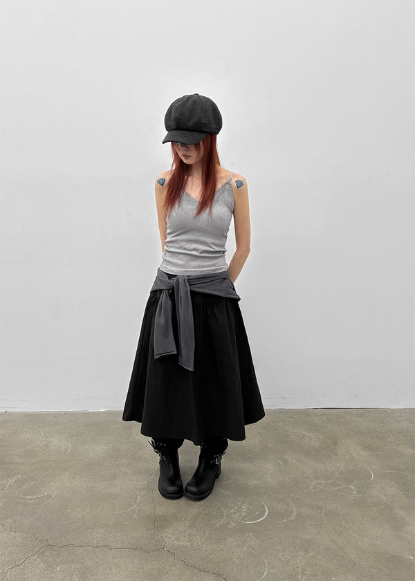 Lopopo Race Ribbed Sleeveless (Built-in Cap)