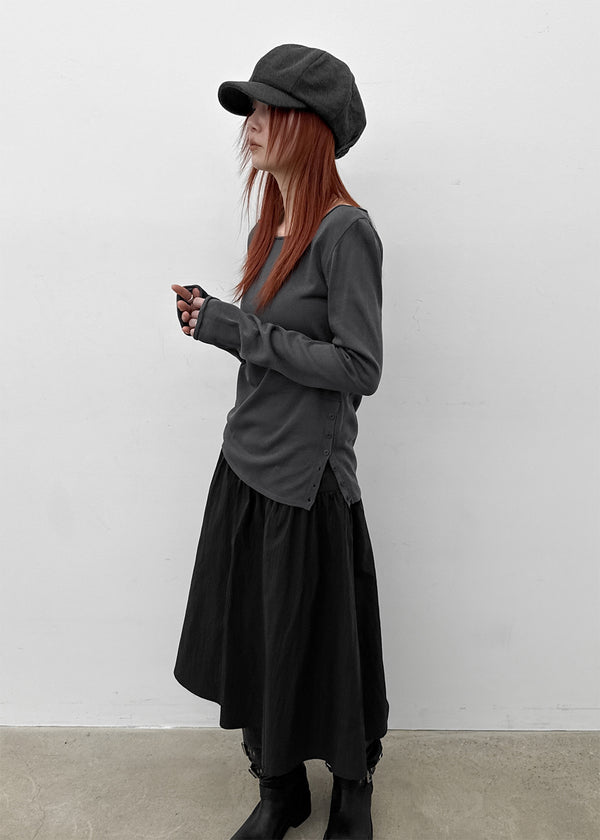 [MADE] Renic Two-Way Slit Button Knit