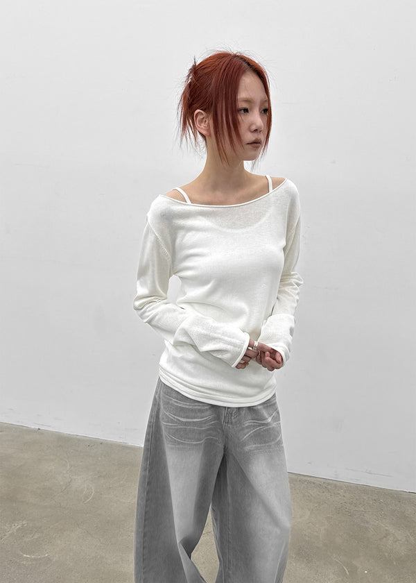 [MADE] Renic Two-Way Slit Button Knit