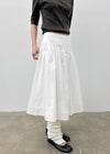 [MADE] Monier Cotton Flare Midi Skirt