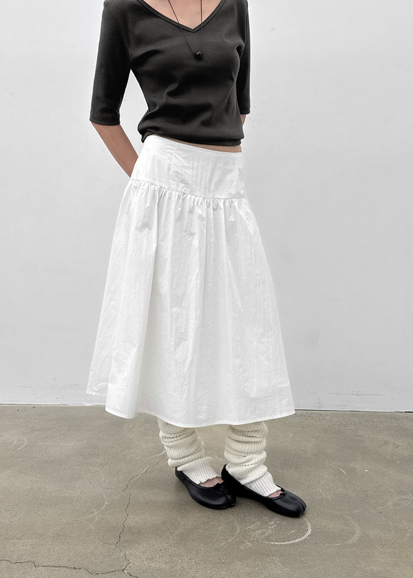 [MADE] Monier Cotton Flare Midi Skirt