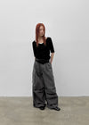 Pigley Wide Cotton Cargo Pants