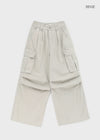 Pigley Wide Cotton Cargo Pants