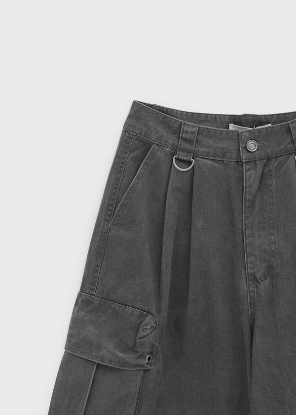 Pigley Wide Cotton Cargo Pants