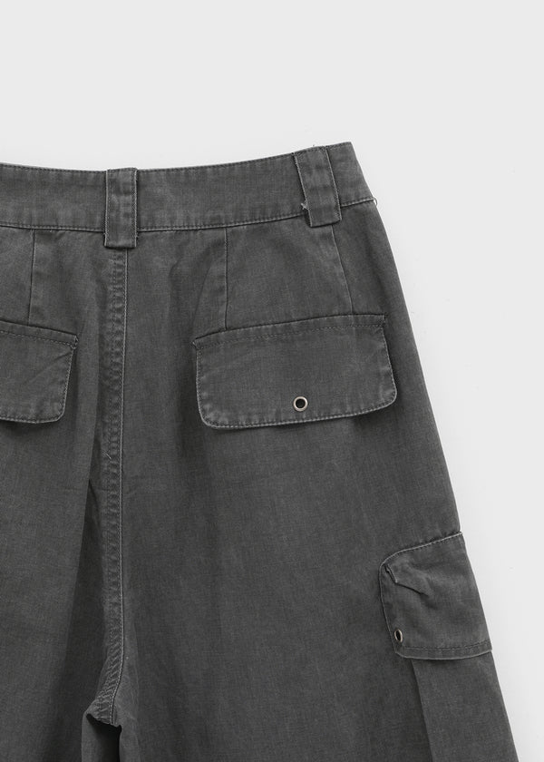 Pigley Wide Cotton Cargo Pants