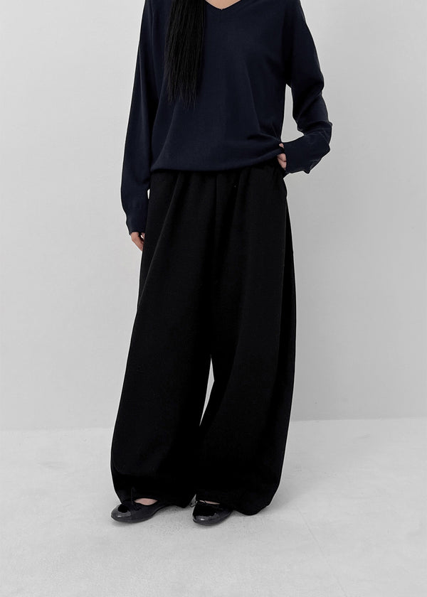 Bente Eyelet Wide Two-way Banding Pants