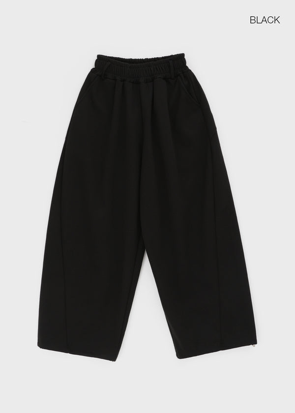 Bente Eyelet Wide Two-way Banding Pants