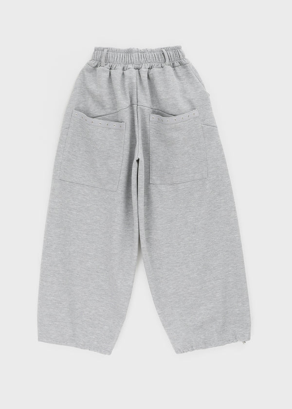 Bente Eyelet Wide Two-way Banding Pants