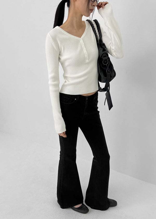 Leptin Studded Bootcut Denim Pants