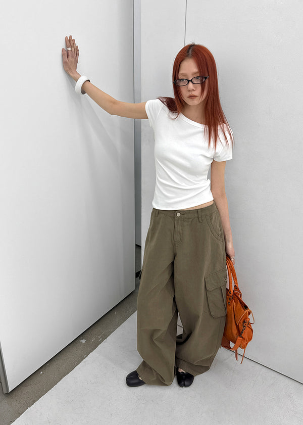 [MADE] Lumi Wide Cargo Cotton Pants