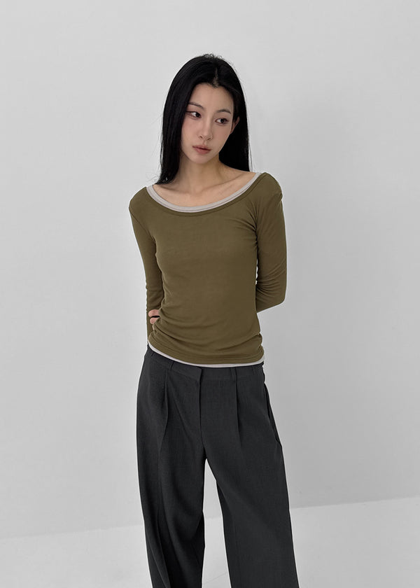 [MADE] เสื้อยืดแขนยาว Uniqlo แบบไม่มีหลังจาก Tencel ที่บางเบา