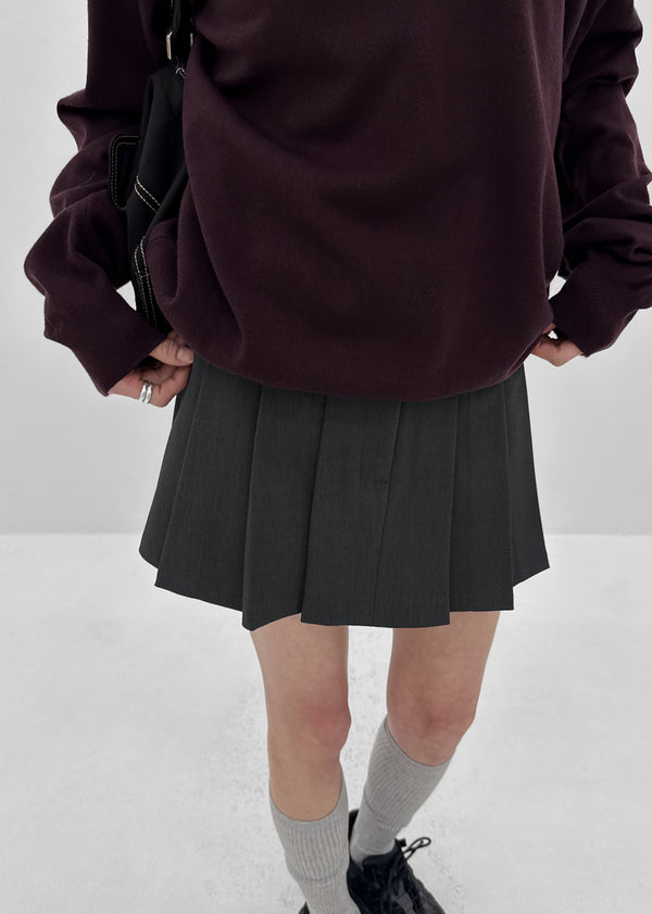 [MADE] Dominic Low-Waist Pleated Skirt