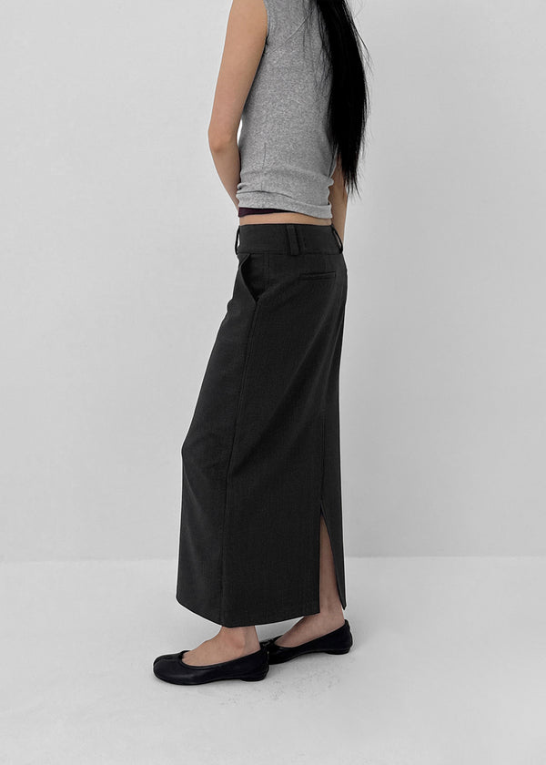 [MADE] Dominic Low-Waist Long Skirt