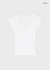 Yenrona V-neck Short-sleeved T-shirt