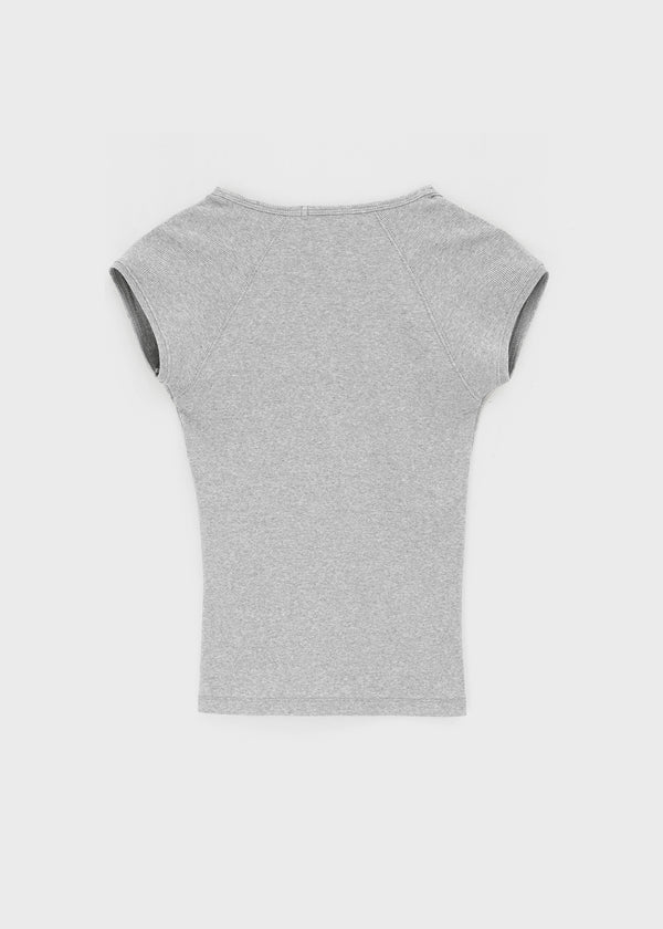 Yenrona V-neck Short-sleeved T-shirt