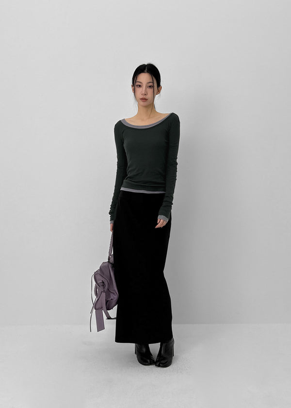 [MADE] เสื้อยืดแขนยาว Uniqlo แบบไม่มีหลังจาก Tencel ที่บางเบา