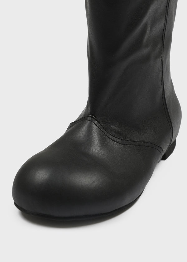 Robien Leather Buckle Long Leather Boots